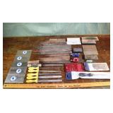 Large collection of files, sharpening accessories,