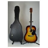Perry model PDQE1-VB electric/acoustic guitar with