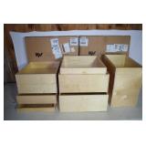 2 kidney assembly 28" poly lazy susans, 9 drawer b