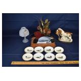Lot: 8 Madison Mitchell porcelain coasters, Westmo