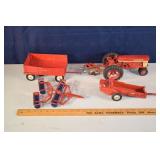 Die cast metal model of an IH Farmall 460 and 4 at