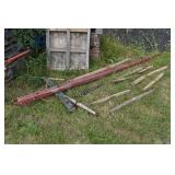 Collection of old horse drawn attachments: 2 horse