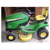 John Deere X350 hydrostatic lawn tractor, 240hrs