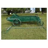 Antique horse drawn steel ground drive manure spre
