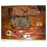 Klein tool bag, harness, utility belt; as is