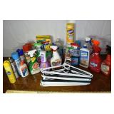 Collection of used household cleaning products, et