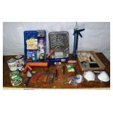 Collection of painting, finishing tools and suppli