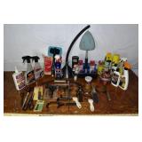 Collection of automotive products, tools, etc.; as