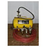 Central Pneumatic 5 gallon portable air tank, hose