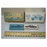2 ERTL die-cast metal vehicles, 2 Avon vehicle mod