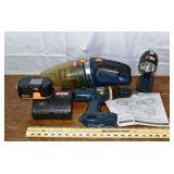 Ryobi 18V cordless tools, week battery; as is