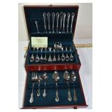 55 pieces Rogers Stainless by Oneida service for 8