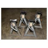 4 Pro-lift 3 ton jack stands; as is