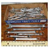 Assorted combination wrenches; as is