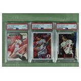 Lot of 3 PSA graded Mike Trout MLB cards from 2020