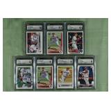 Lot of 7 CSG graded Shohei Ohtani MLB cards from 2