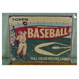 Topps baseball reproduction tin sign, 16"x12"h; as