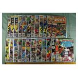 Lot of 25 Bronze age Marvel comics: Machine Man, K
