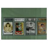 Lot of 4 Beckett graded Mickey Mantle MLB cards fr
