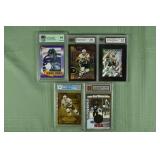 Lot of 5 graded Sidney Crosby NHL cards from 2003-