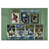 Lot of 7 graded NHL cards from 2001-2021: 10, (3)