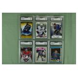 Lot of 6 GMA graded NHL cards from 1988-2015: Oshi