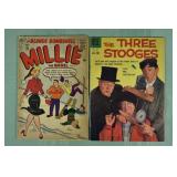 Lot of 2 Silver age comics: The Three Stooges, The