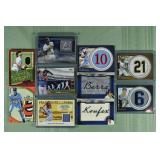 Lot of 10 MLB Relic cards: Topps, Panini, custom R