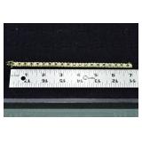 14 kt gold 7' tennis bracelet set with 20 emeralds