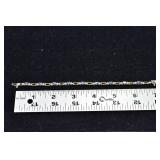 14 kt gold 7' tennis bracelet set with 10 tanzanit
