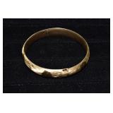 14 kt gold bangle bracelet, 12g; as is