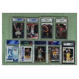 Lot of 9 graded NBA cards from 2019-2022: Ball, Av