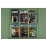 Lot of 6 graded NBA cards from 2018-2021: Ball, Ok