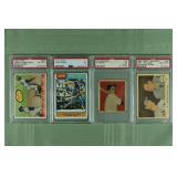 Lot of 4 PSA graded MLB cards from 1949-1976: Ted