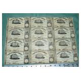 12 North Carolina 1863 fifty cent Confederate trea