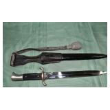 German officer's dress dagger with sheath, Henkle
