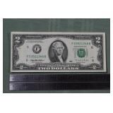 25 numerically sequential 1995 $2 US Federal Reser