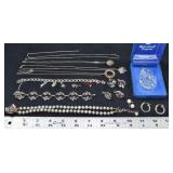 Sterling silver jewelry: necklaces, bracelets, Wat