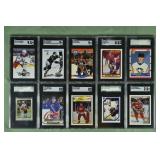 Lot of 10 SGC graded NHL cards from 1982-2021: Jag