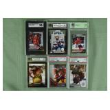 Lot of 6 graded NHL cards from 2001-2024: (3) 10