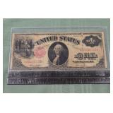 US large currency series of 1917 $1 note; as is