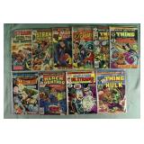 Lot of 10 Bronze age Marvel comics: Hulk, Black Pa