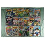 Lot of 18 Bronze age DC comics: Captain Carrot, Te