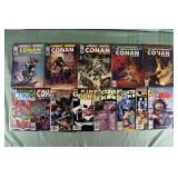 Lot of 13 Modern age Marvel comics: Conan the Barb