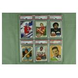 Lot of 6 PSA graded NFL cards from 1971-2015: PSA