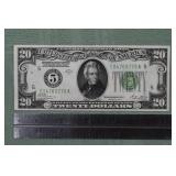 Two series of 1928 green seal US Federal Reserve N