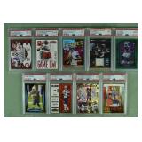 Lot of 9 PSA graded NFL cards from 2008-2022: Josh