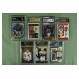 Lot of 7 graded NFL cards from 2019-2023: 10, (3)