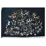 Large collection of earrings marked 925, 13ozt.; a