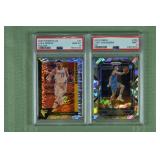 Lot of 2 PSA graded NBA cards from 2020 & 2022: Lu